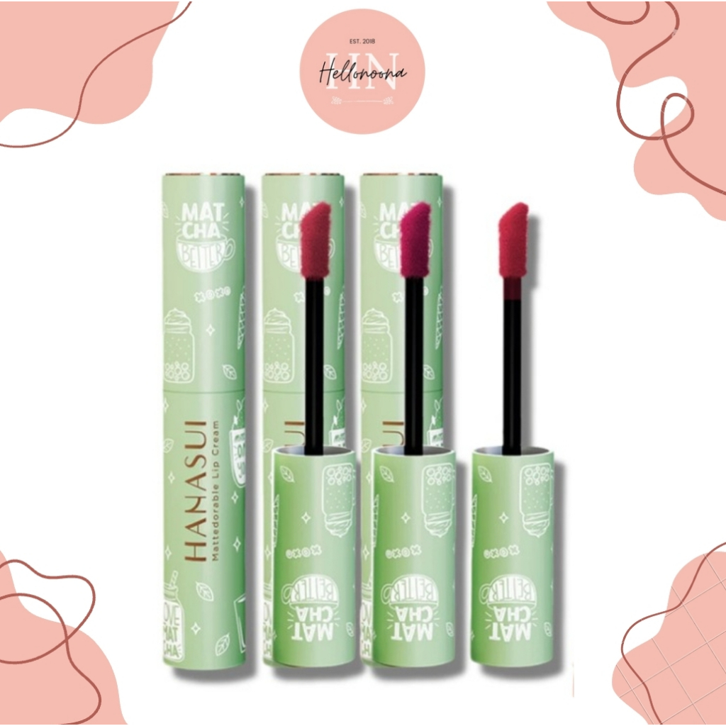 HANASUI - Mattedorable Lip Cream Matcha Latte Edition