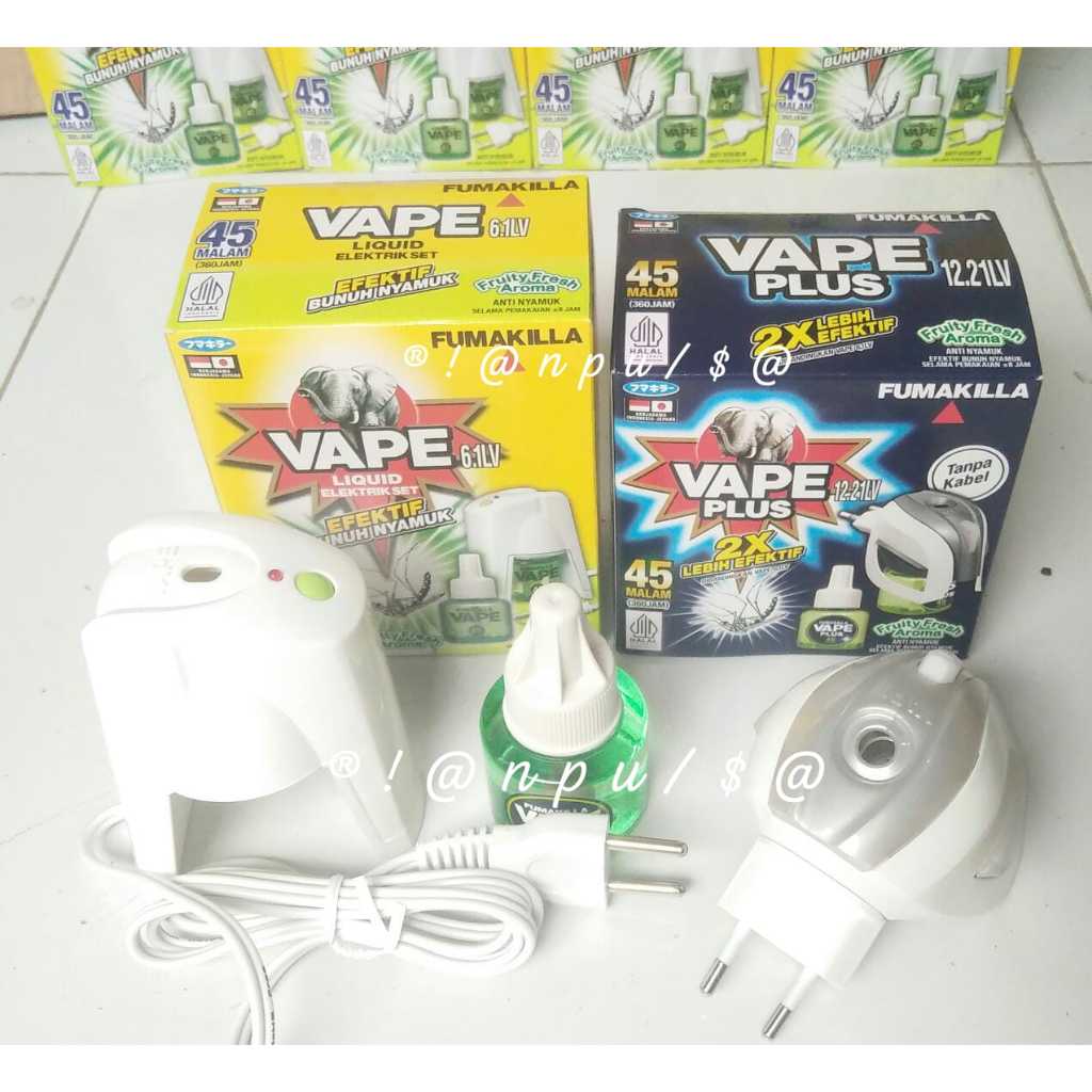 Liquid Electric Mosquito Vape with Non-Wired Fumakilla Insect Repellent Cockroach Bait