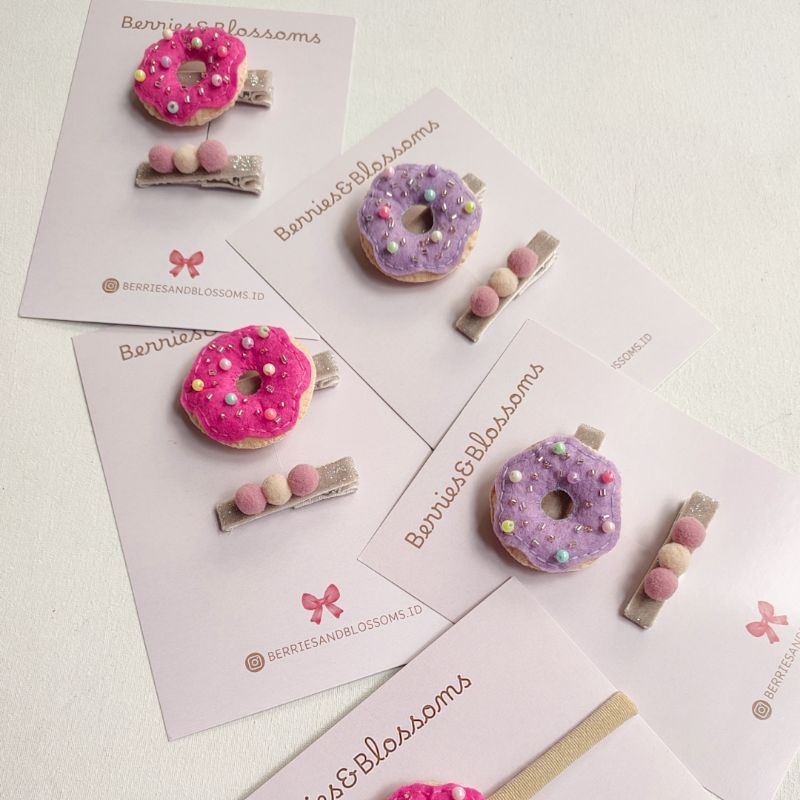 Donut clip set | Berries and Blossoms