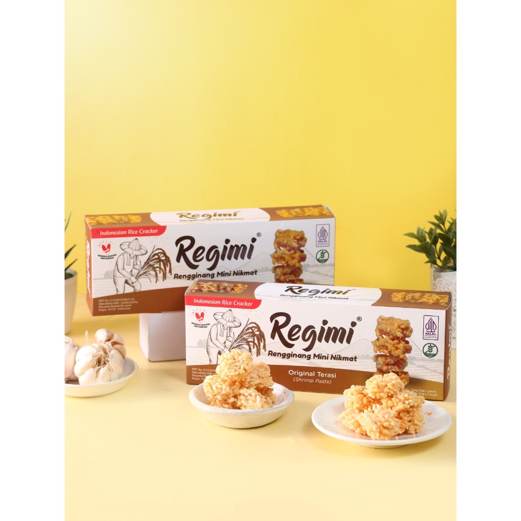 Regimi Premium Rengginang Mini Indonesian Souvenirs Original Flavor