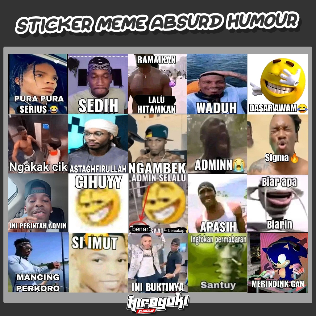 Sticker Jotok Sticker Meme Absurd Humor Sticker Ngawi