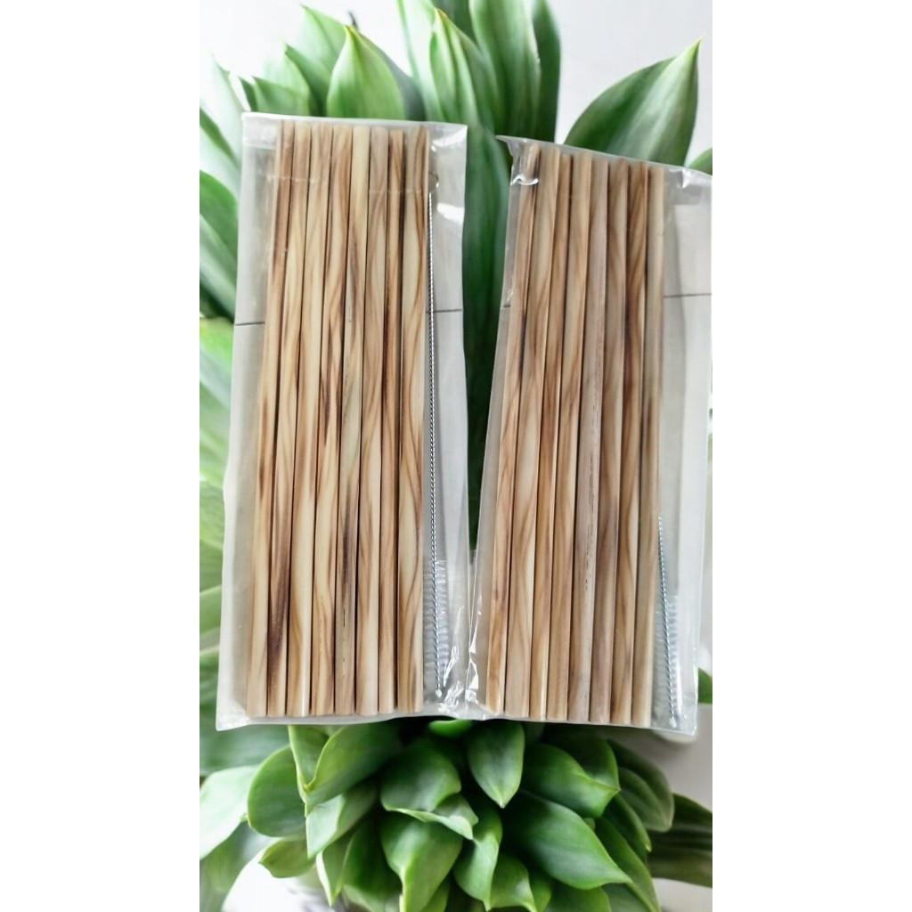 Nature friendly Bamboo Straw Pipette Straws, Classic Balinese Pattern 1 Package contains 8 Pcs + 1 Nature friendly Straw Cleaner. Environmentally Friendly Come on, start to use bamboo straws to reduce the number of disposable plastic straws. made from nat