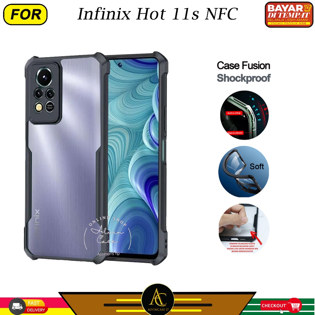 Infinix Hot 11s NFC Soft Case Shockproof Transparent Casing