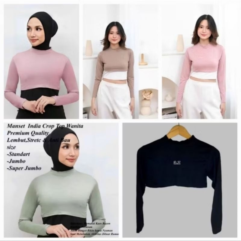 Indian Cuff Bolero Crop Half Body Spandex Rayon PE Adem