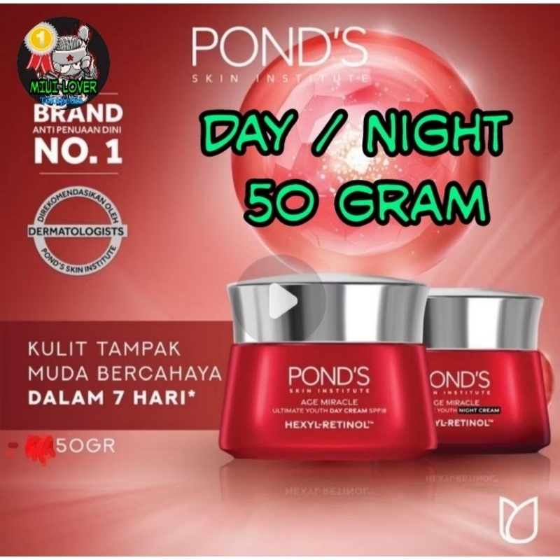 Ponds Age Miracle DAY Cream / Night Cream 50g