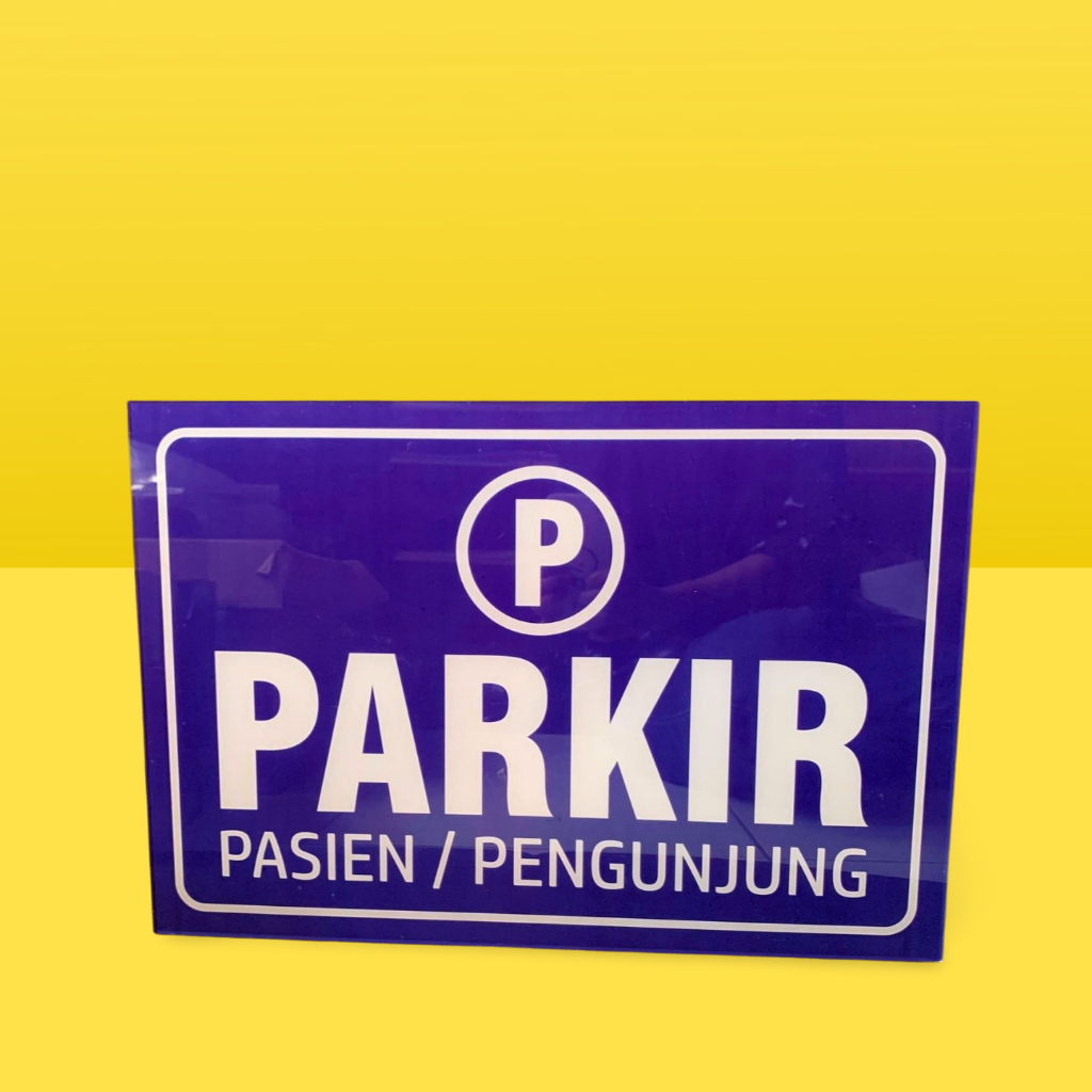 Visitor Patient Parking Acrylic Board | Parking Paste Acrylic | Acrylic Hospital Parking