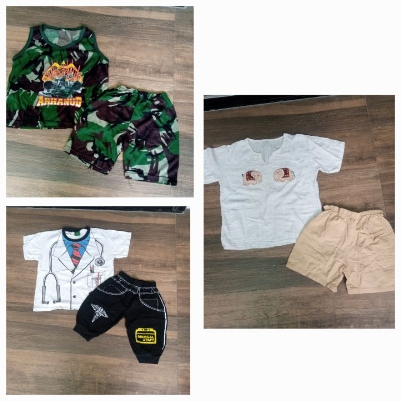 PJ.4 CHILDREN'S CLOTHES SET ELEPHANT THAILAND ARMY DOCTOR 4-6Y