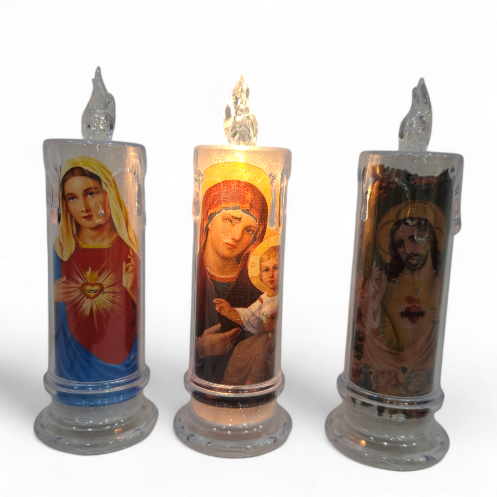 LILIN Electric candle Spiritual Image 20cm Clear M19/5