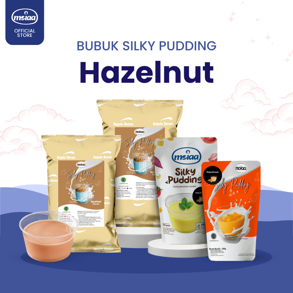 Moiaa - Silky Pudding MOIAA Chocolate Hazelnut / Hazelnut Powder / Chocolate Pudding / Instant Powder