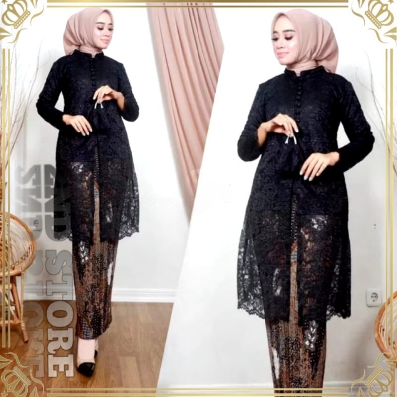 Button Tunic Set - Brukat Tunic - Busui Tunic - Tunic Kebaya - Kebaya