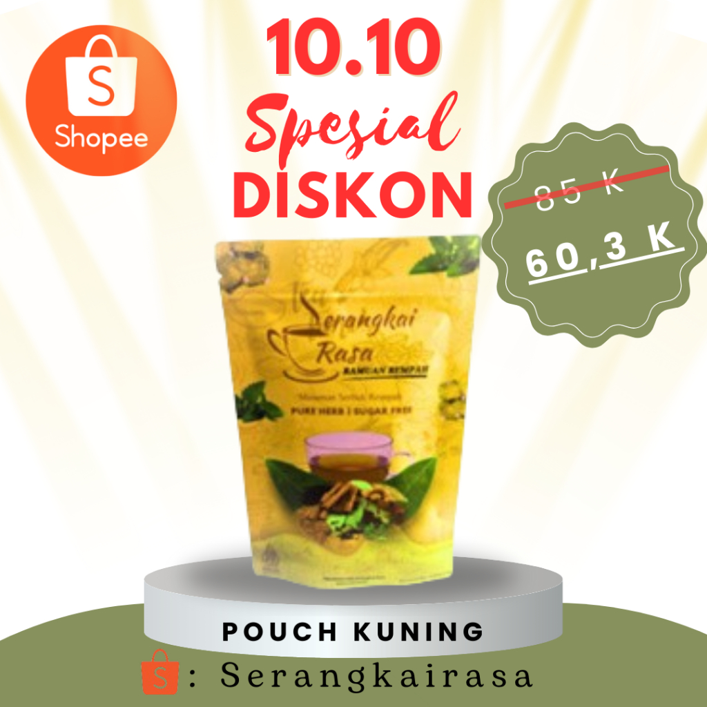 [Yellow Pouch] Detox Tea | Spiced Tea Bags | Jsr JSR JSR | Immunity | A series of flavors of spices