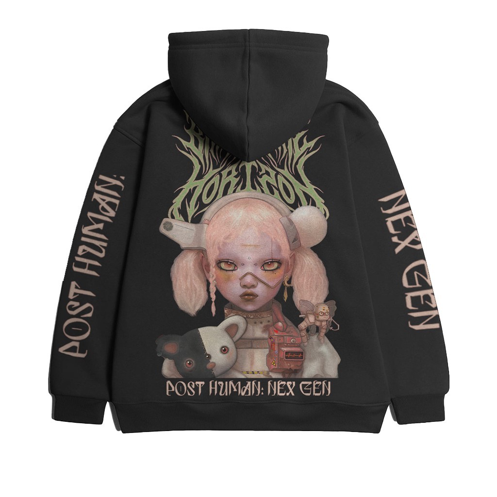 BMTH Bring Me The Horizon Post Human Nex Gen Black Unisex Merchandise Hoodie - Black Jacket Band Merch Men Women Retro Vintage