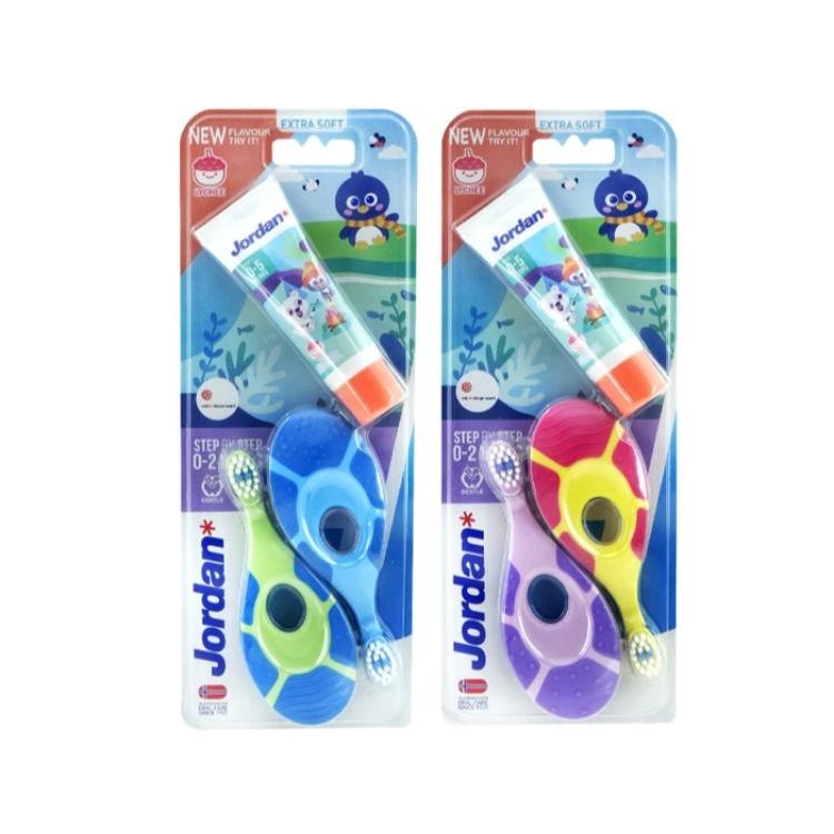 Jordan toothbrush and toothpaste