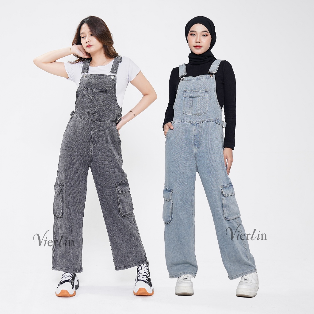 VIERLIN - Cargo jeans Jumpsuit 2923 2922 jumpsuit woman