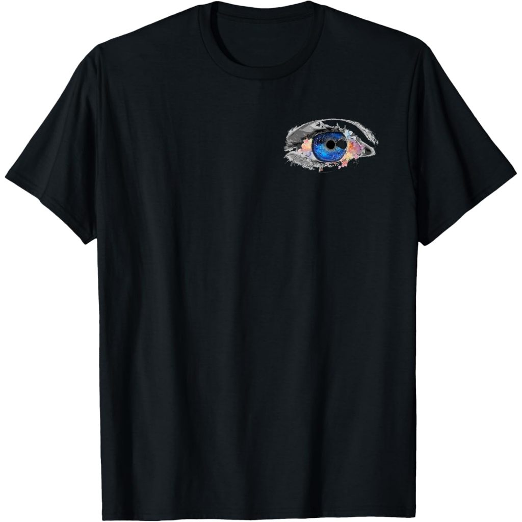 Left Eye Watching You Adult T-Shirt Fashion T-Shirt Tops for Boys Girls Distro Age 1 2 3 4 5 6 7 8 9 10 11 12 Years Old T-Shirt