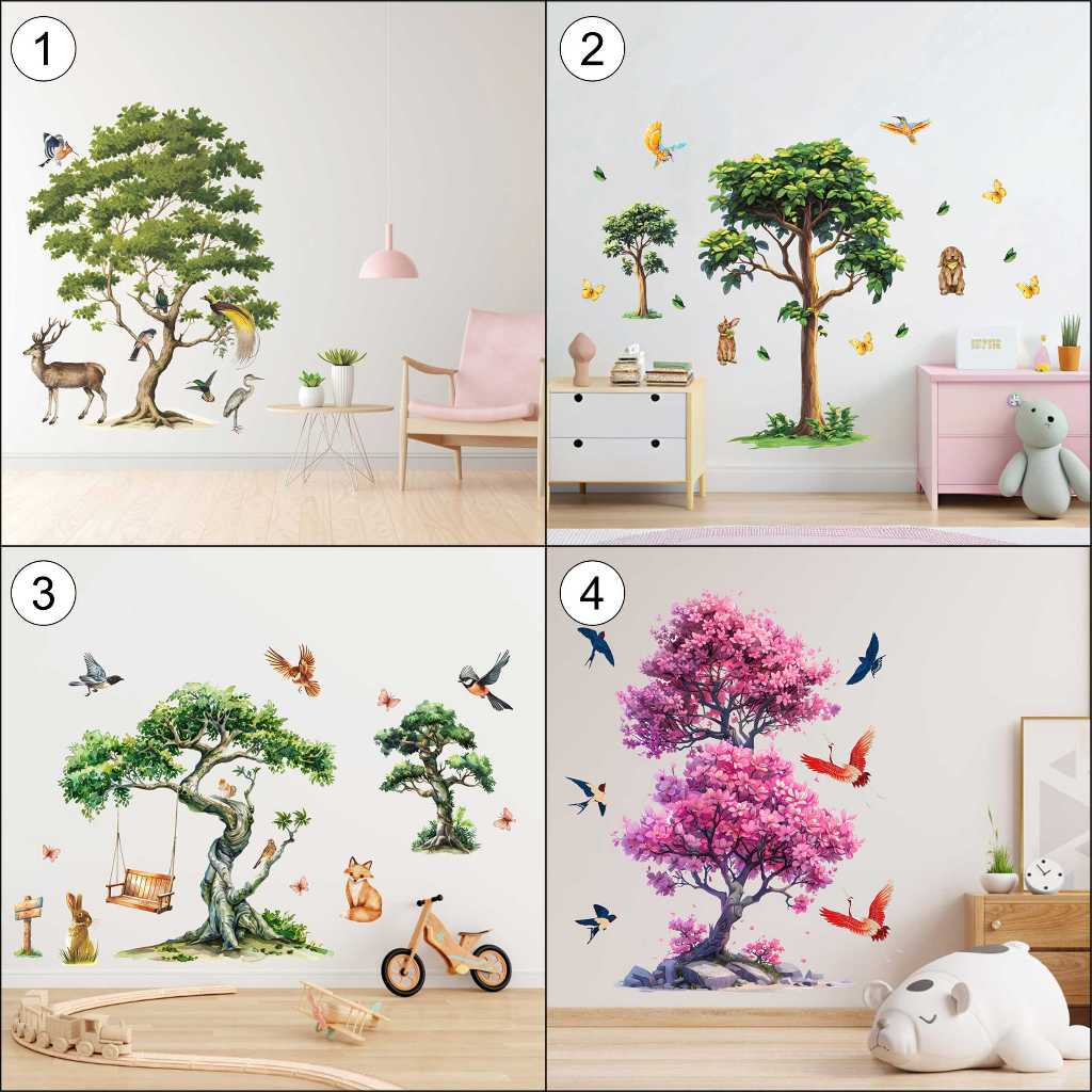 Semesta Wall Sticker Tree Wall Sticker Wallsticker SMST