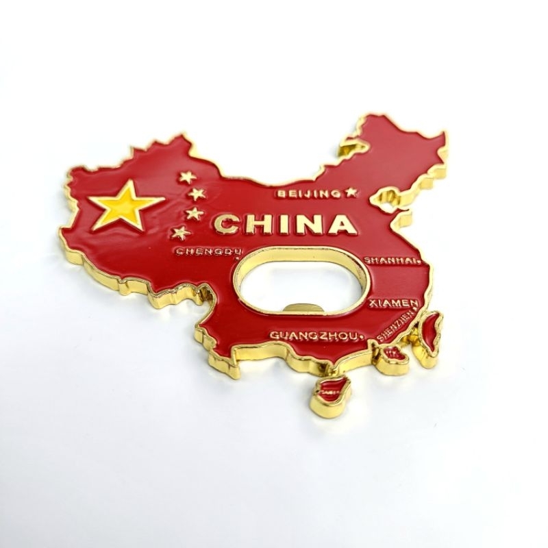 Souvenir magnet Bottle Opening Map Of China By China Country