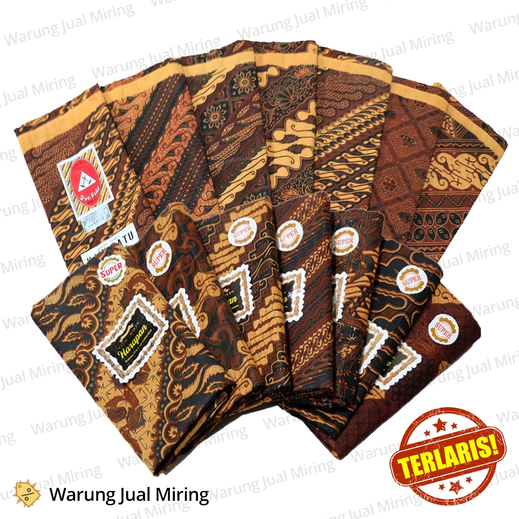 Traditional Indonesian Long Printed Batik Cloth, Sogan Stone, Side Jarit Jarik, Women's Sarong, Javanese Mantenan, Birthing Swaddle, Cukin, Baby Carrier, Two Hammers, Duapalu, Cap Cent Solo, Smooth Dress Material, Special Wholesale