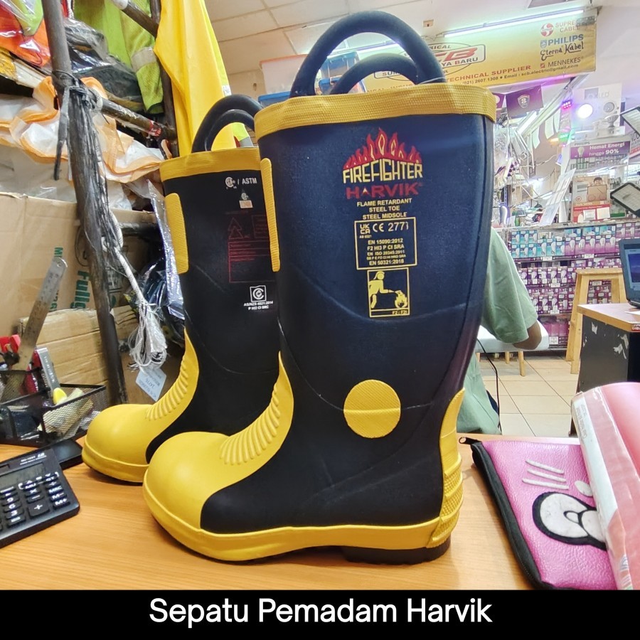 HARVIK Fireman Boot Harvix Original Harvik Firefighter Boots