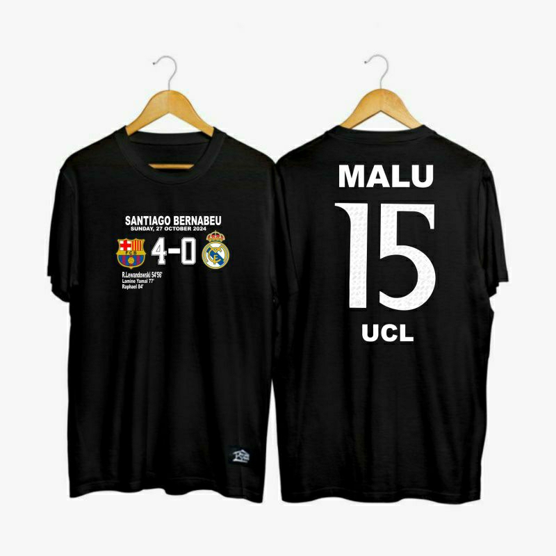 Barcelona T-SHIRT 4 VS 0 MADRID/MALU 15 UCL