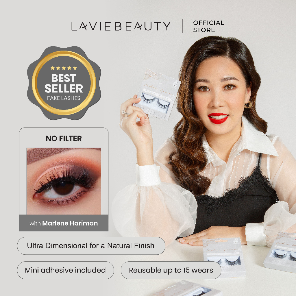 MATA [ Official Store ] Lavie Beauty X Marlene Hariman - No Filter - False Eyelashes