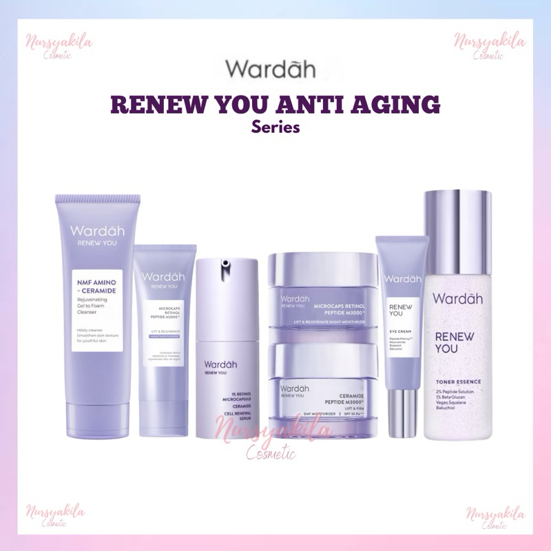 Wardah Renew You Anti Aging Series - Complete Anti-Aging Facial Treatment Package | Ret…