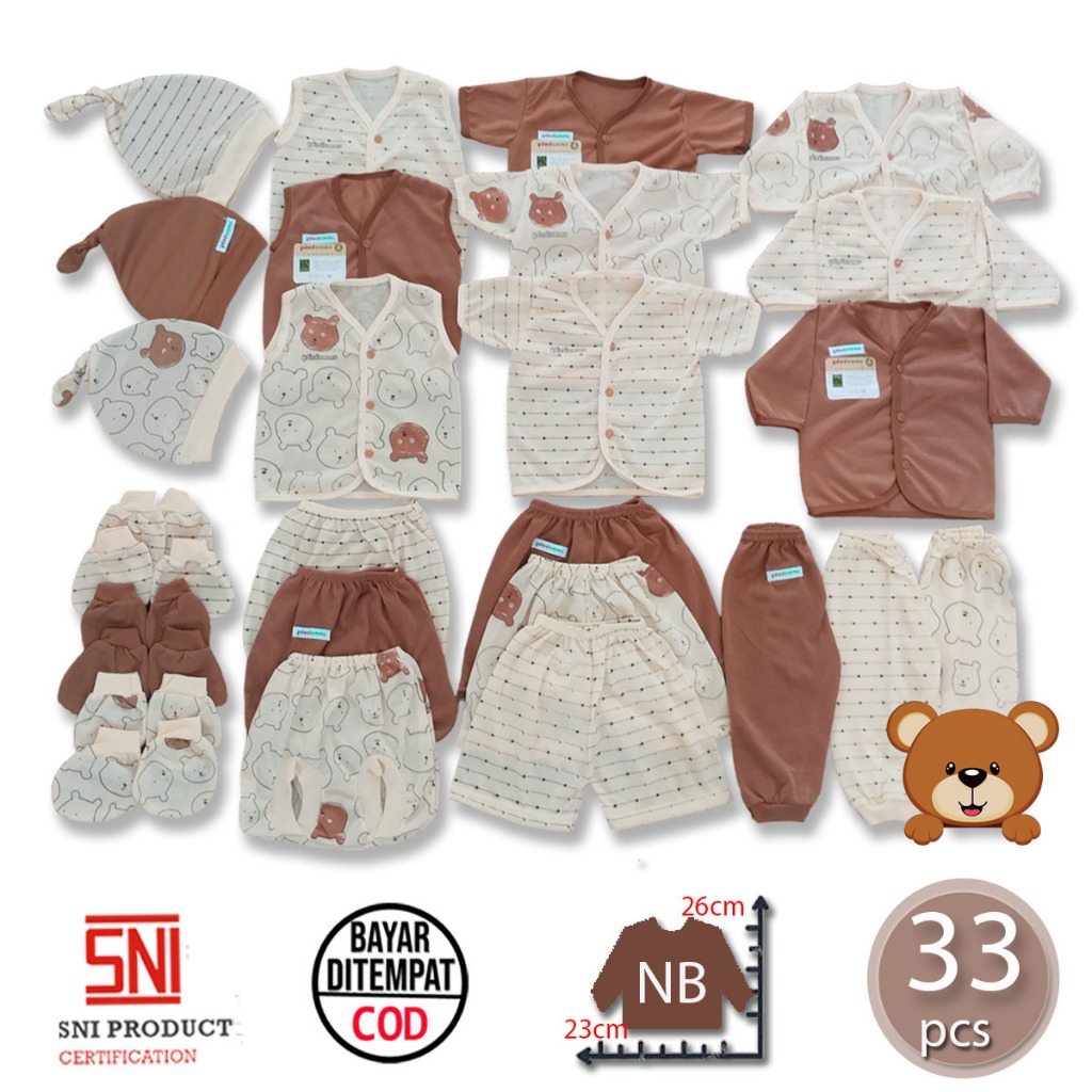 Ummababyshop Package of 33 Pcs Baby Clothes Suit