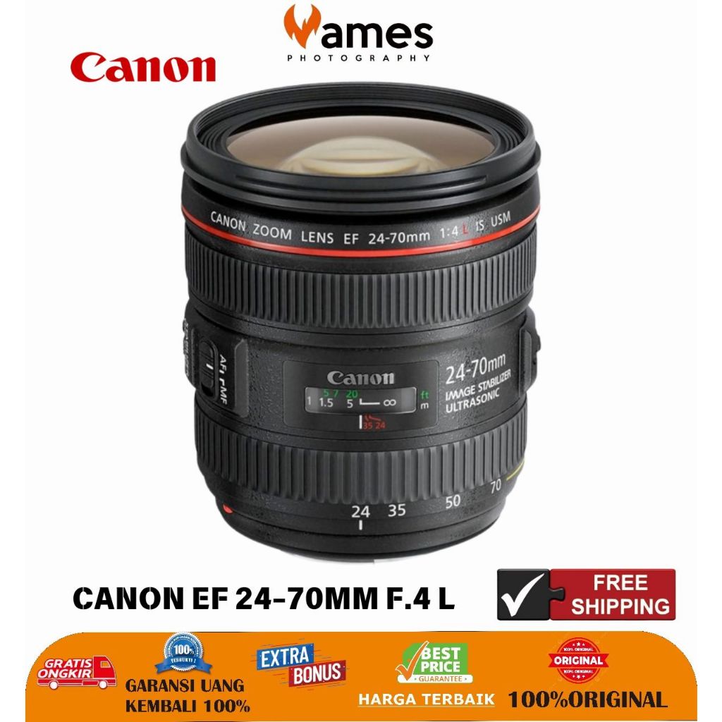CANON 24-70mm F4 L IS USM Ultrasonic Lens Fullframe DSLR Lens with Warranty Like New