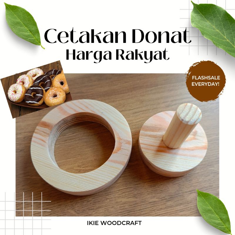 IKIE-RK WOODEN DONUT MOLD