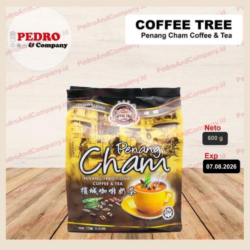 Coffee tree Penang Cham 600 grams contains 15 pcs of traditional coffee creamer sugar coffee tea creamer
