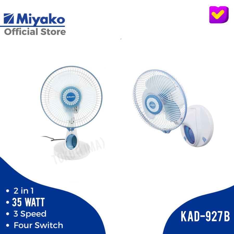 Miyako KAD 927 Fan / Table Fan / Wall Fan 927 (2in1) - Miyako KAD-927B Desk Fan BATAM