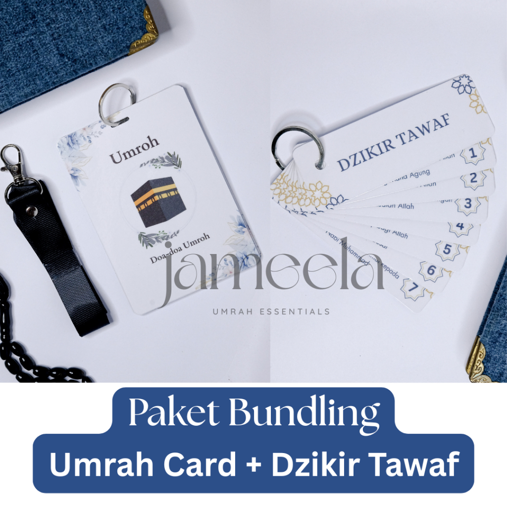 [Bundling Package] Regular Size Mini Umrah Card & Tawaf Dhikr