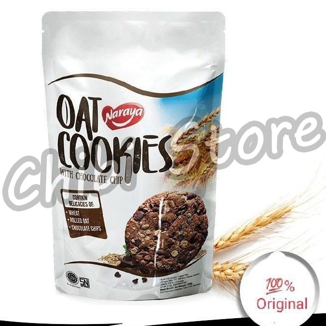 Naraya Oat Cookies With Chocolate Chip - Chocolate Oat Biscuits Chip Cookies - Oat Cookies With Chocolate Chip 150g