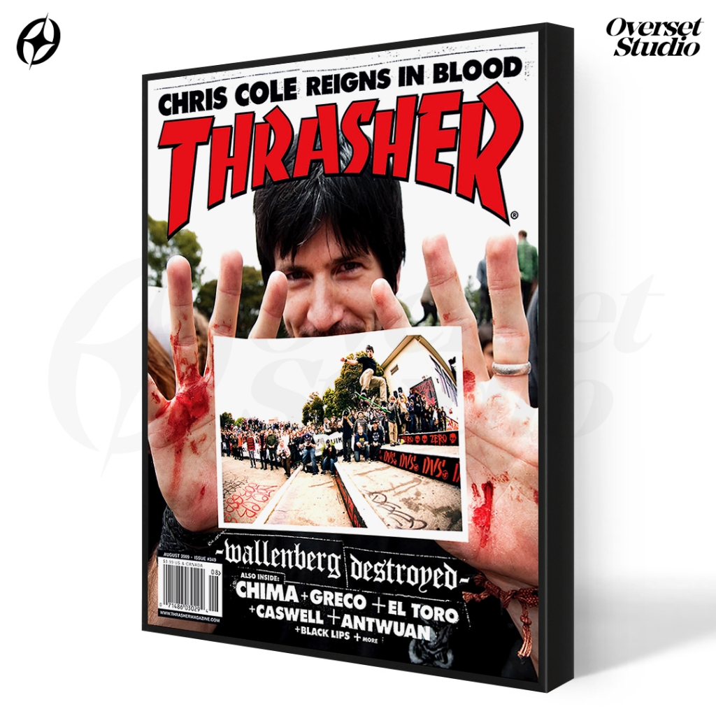 (Poster + Frameblock) Thrasher Aesthetic Wall Poster Thrasher Poster Room Decoration PST56