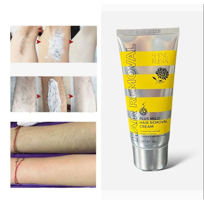Shine Russia + Hair Removal Cream - Sunflower Hair Removal Cream - Underarm and Other Hair Removal Cream