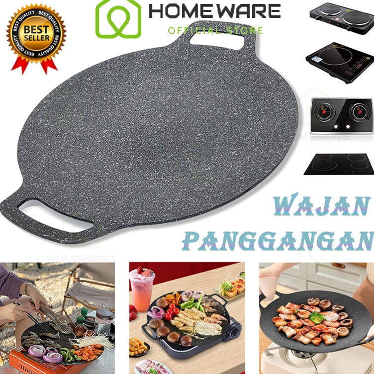 CODE U27S Home Ware Grill Tools BBQ Grill Pan Korean Grill Round Stove Grill Pan Grill Grill Grill Pan Korean Flat Non-Stick Non-Stick BBQ Grill Pan Non-Stick Frying Pan Grill Holder