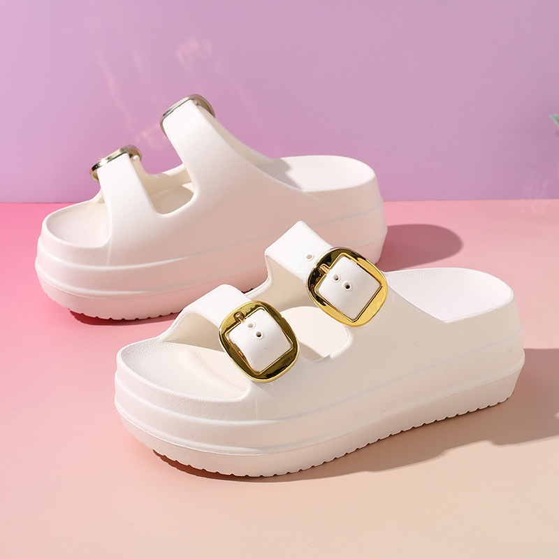 Fuji Thick, Modern, Waterproof Wedge Sandals, High Rubber Women's Sandals