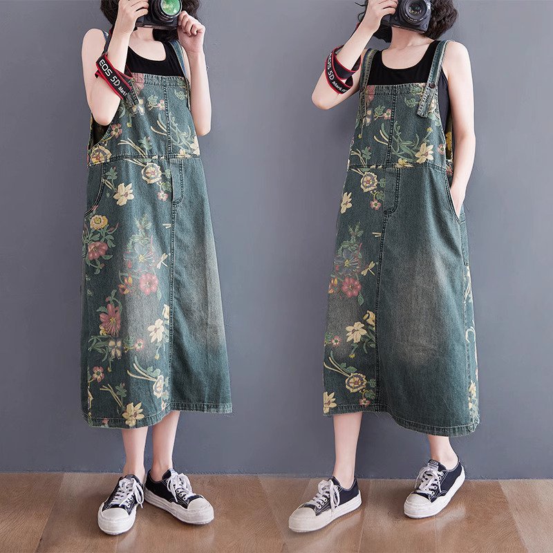 Ruffia Jumpskirt - Premium Oversized Jeans Jumpsuit Latest Fashion Skirt Jumpsuit Woman Jumpsuit