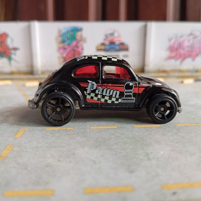 Hot wheels hotwheels loose Volkswagen beetle vw frog bee black classic classic