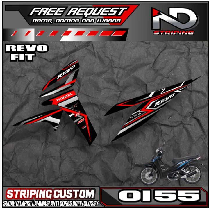 HONDA ND 0155 motorcycle stricker striping revo fitHONDA with the latest design motifs
