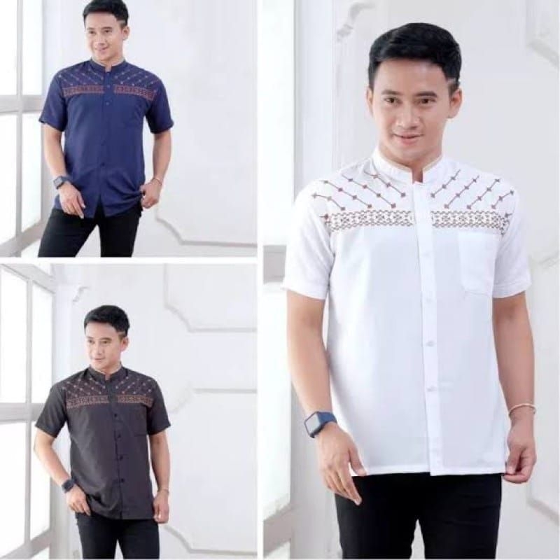 KEMEJA Men's short-sleeved jasuke shirt premium signature material