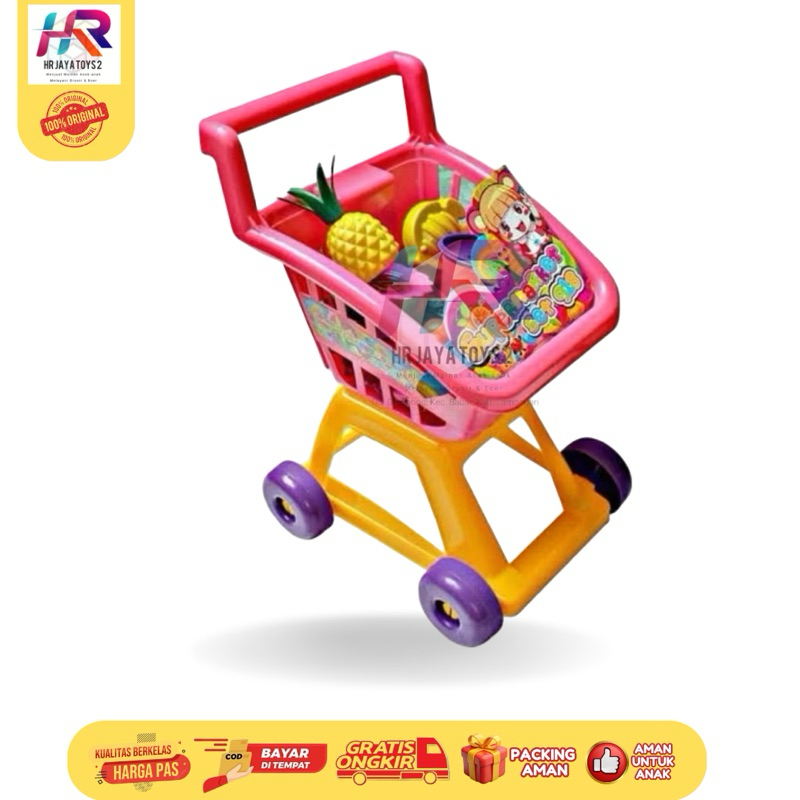 Hypermart JUMBO Trolley | Push basket | Shopping | Large Trolley Supermarket Shopping Trolley Toy Set / SG TOYS SM 918 Shopping Cart / Large Shopping Push Trolley Trolly Trolley toy Trolley big children's cooking toy