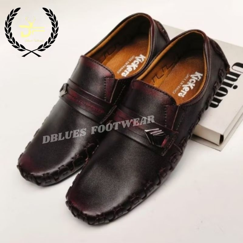 Dblues Original Men's Casual Formal Leather Shoes, Latest Men's Work Loafers, Black Brown Loafers 02