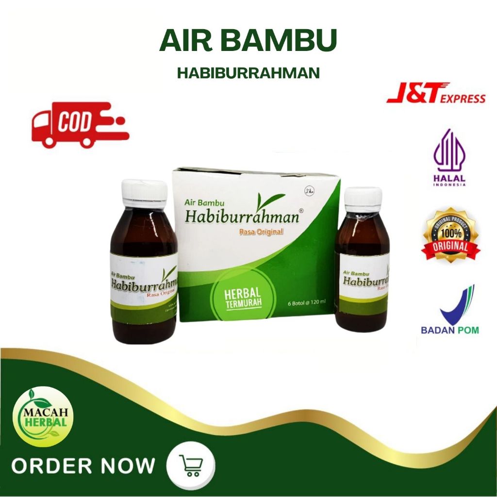 HABIBURRAHMAN BAMBOO WATER 1 BOX 6 BOTTLES 120ML/BAMBOO WATER 1 BOX
