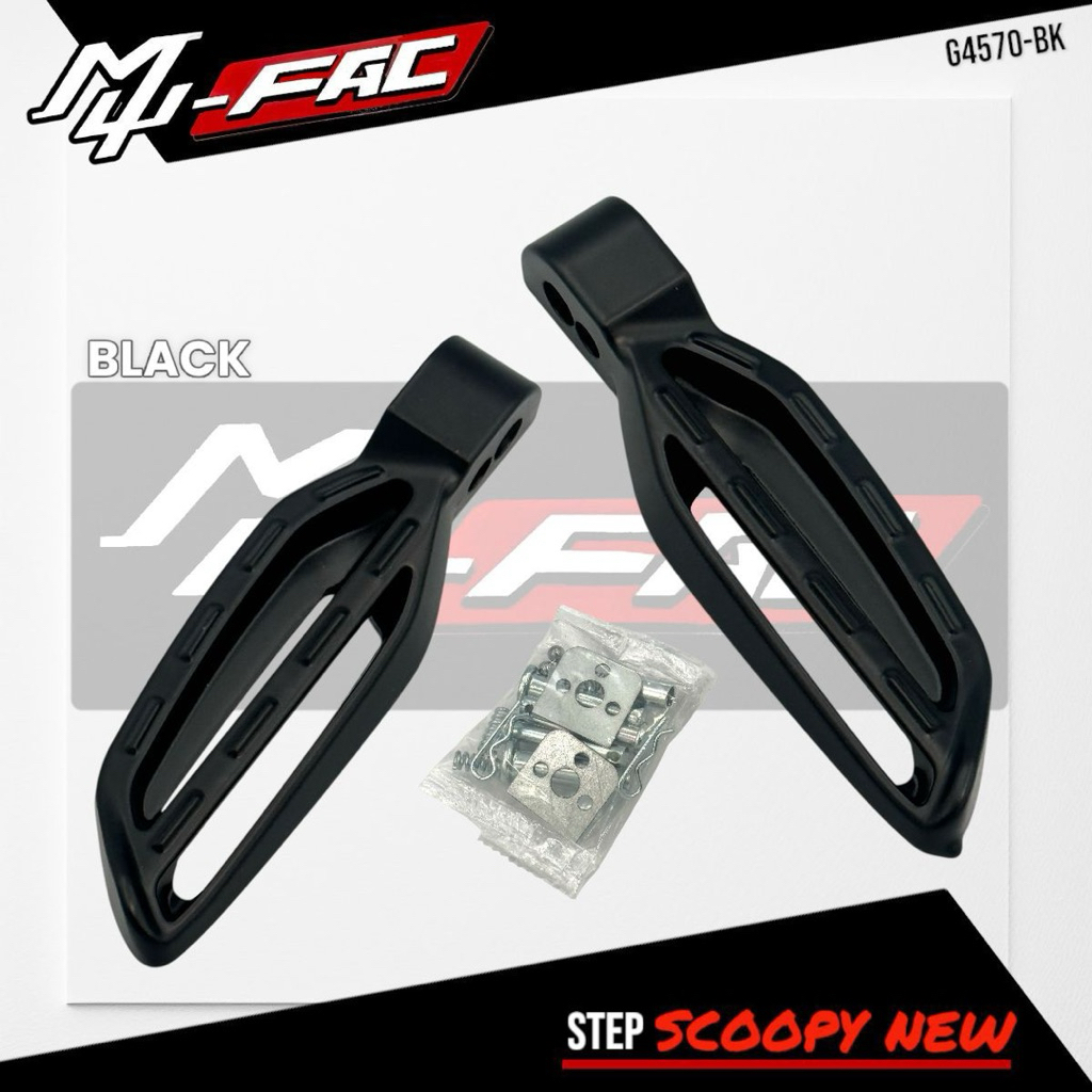 FOOTSTEP STEP FULL CNC MUFAC PNP SCOOPY NEW 2021 - 2024 VARIO 110 CW 2010/ VARIO 125 NEW/ VARIO 150 NEW/ VARIO 160 Motorcycle/