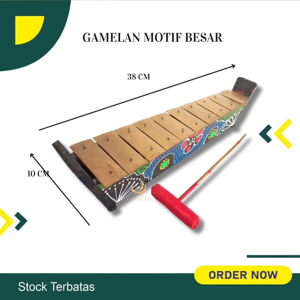 Small Gamelan Saron Traditional Musical Instrument Made of Wood