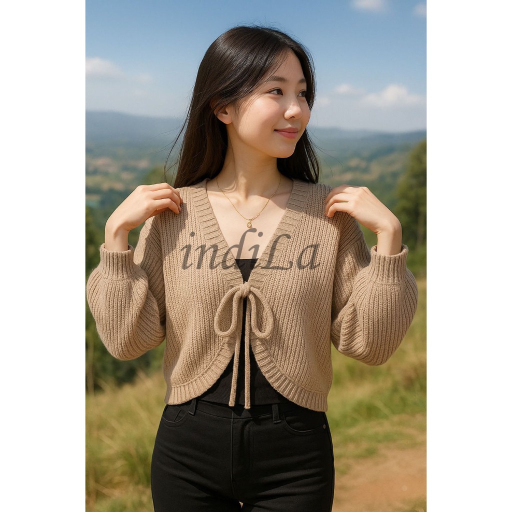 Bolero Strap Joly Women's Knitted Sweater | Women's Oversized Front Gojlog Strap Top