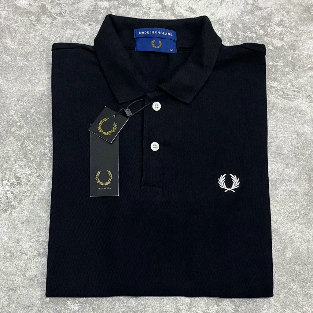 JUNE 21~Latest Branded Premium Cotton Collar T-Shirt Fre**d Per**y PLAIN Cash on Delivery/