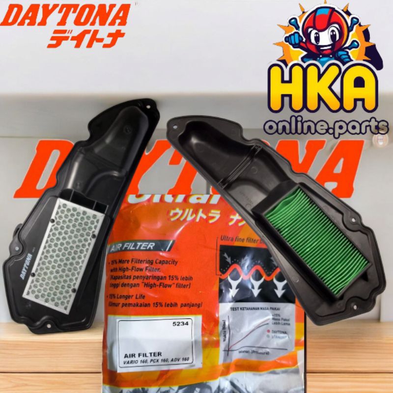 Daytona Air Filter Vario 160 PCX 160 ADV 160 K1Z N20 Original Daytona Racing Ultra Nano Air Filter