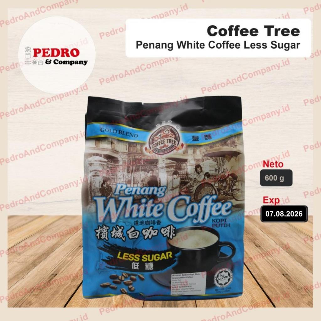 Coffee tree penang WHITE COFFEE LESS SUGAR WHITE coffee 600 grams contents 15